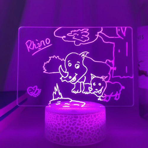 Creative Rewritable Night Light with easy wipe-off surface