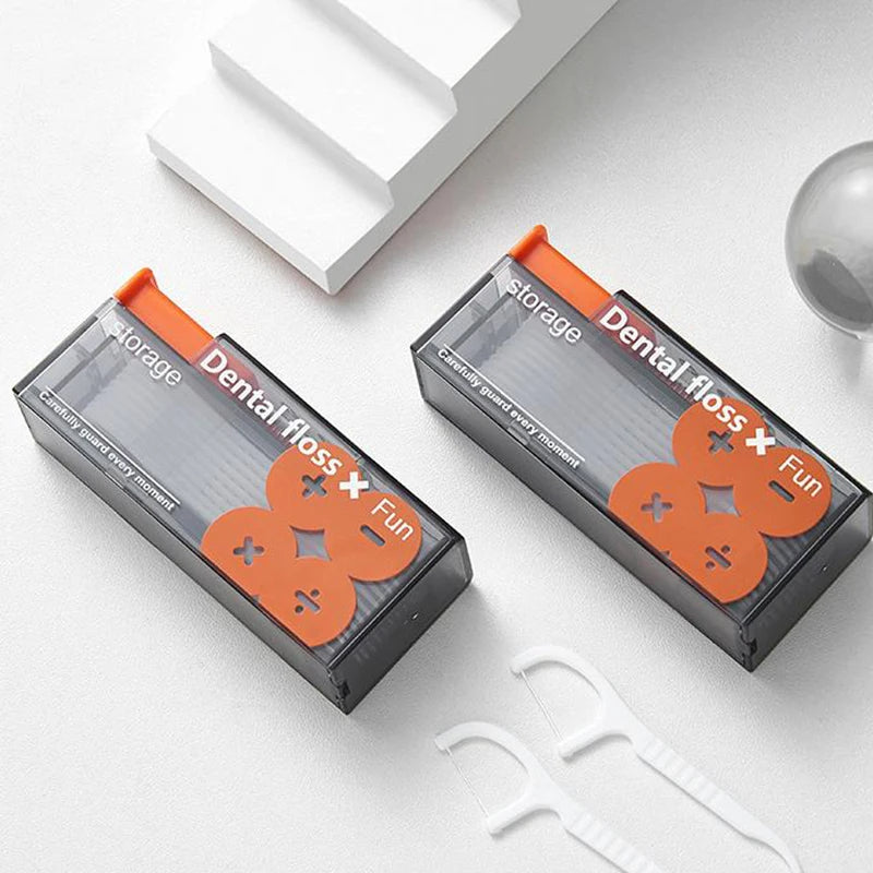 Travel-sized dental floss dispenser for accessible flossing