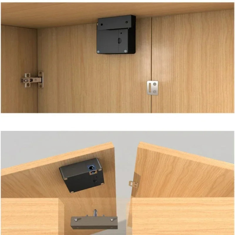 Smart Drawer Lock with auto-lock and auto-rebounce features