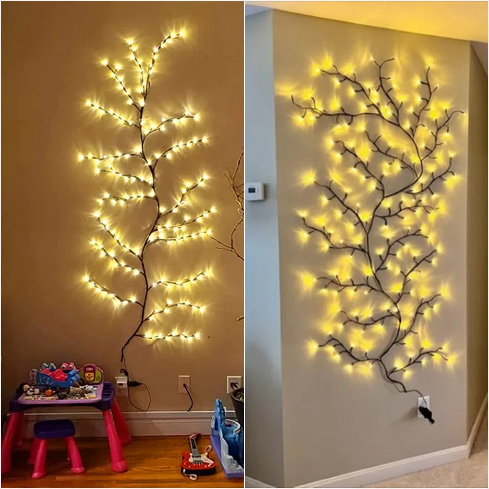 Tree Branch Wall Lights with flexible, bendable branches