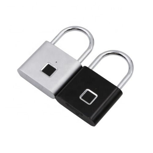 Fingerprint Padlock with 10 fingerprints storage for easy access
