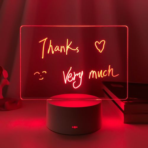 Fun Rewritable Night Light for glowing messages and art