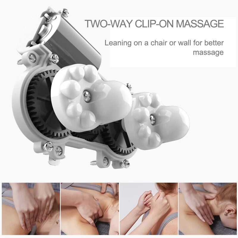 Therapeutic U shaped neck massager pillow for travel