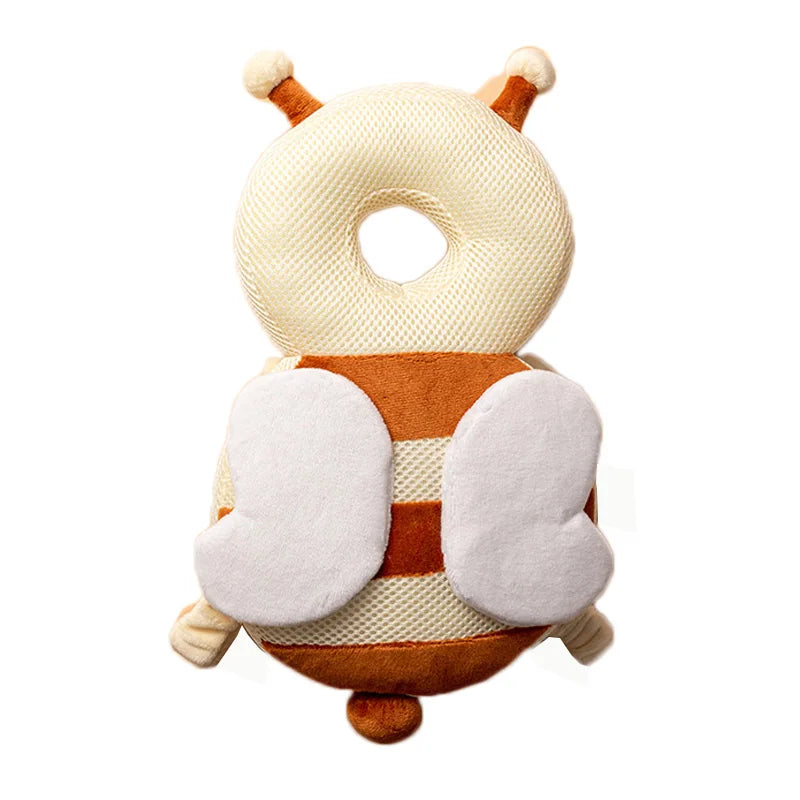 Newborn pillow with adorable cartoon design and head safety
