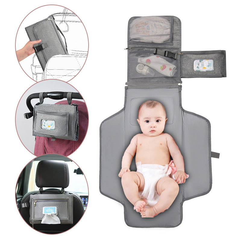 Portable Baby Changing Pad with ample pockets