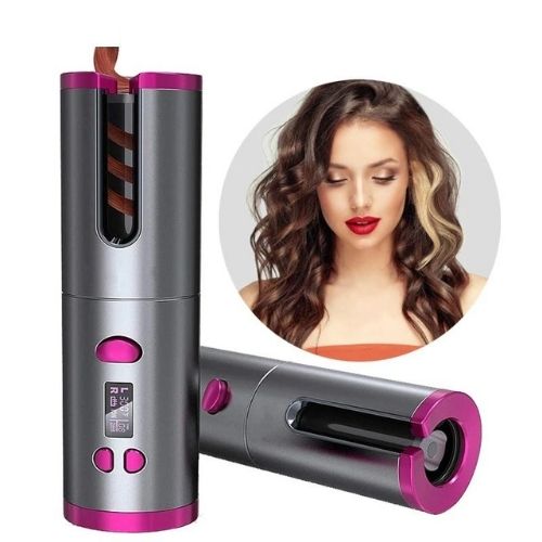 Portable Cordless Hair Curler with adjustable heat settings