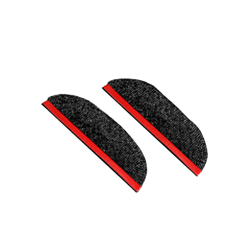 Rear mirror visor for clear visibility, protecting from rain and sun
