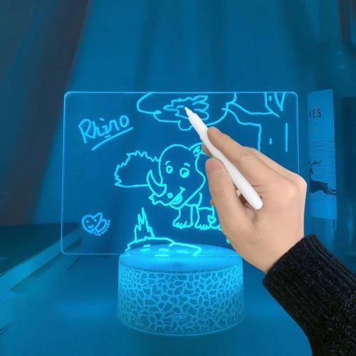 Rewritable Night Light for creative drawings and messages
