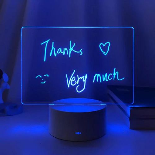 Rewritable Night Light with easy cleanup for endless fun