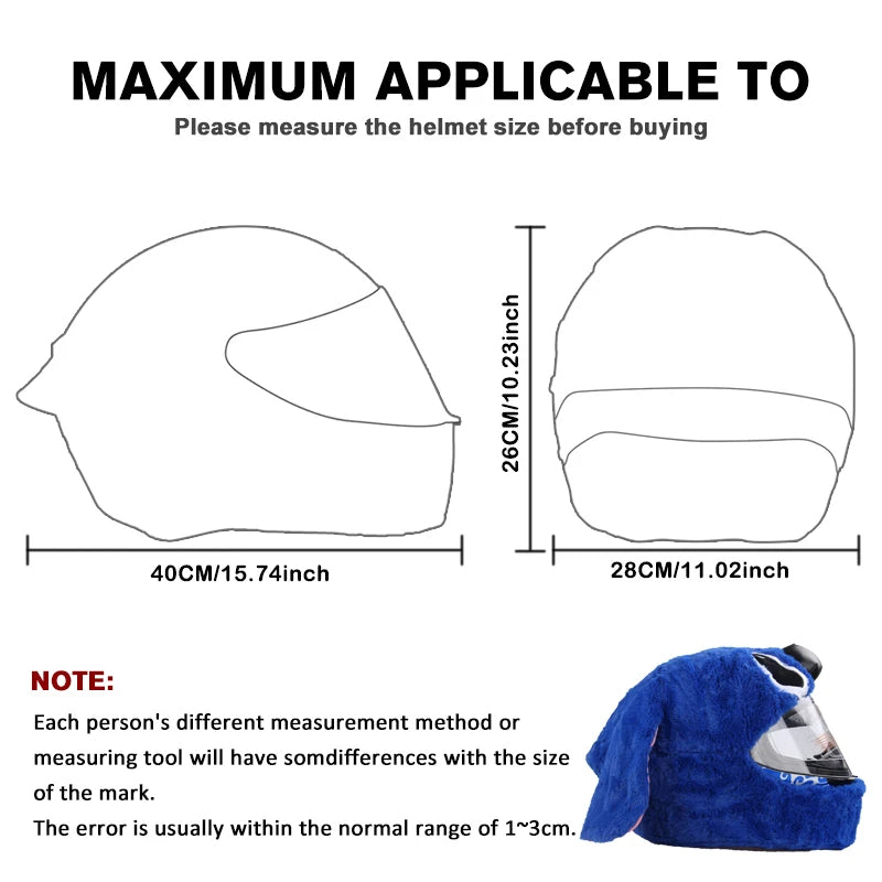 Protective Motorcycle Helmet Cover β Fits Full-Face & Cross-Section Helmets