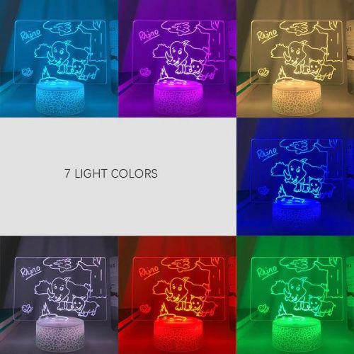 Touch-sensitive Rewritable Night Light for easy control