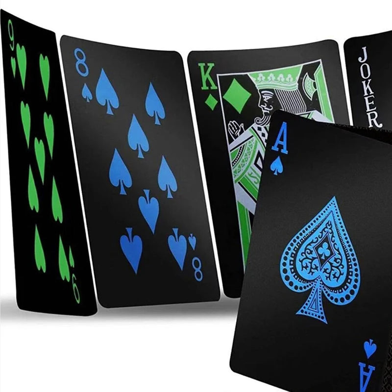 Stylish Black & Blue Playing Cards β Perfect for Poker and Magic
