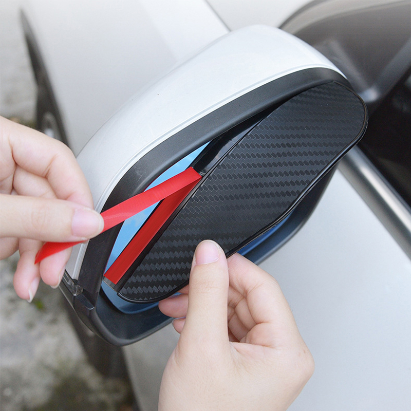 Rearview mirror sun glare protector to reduce visibility issues